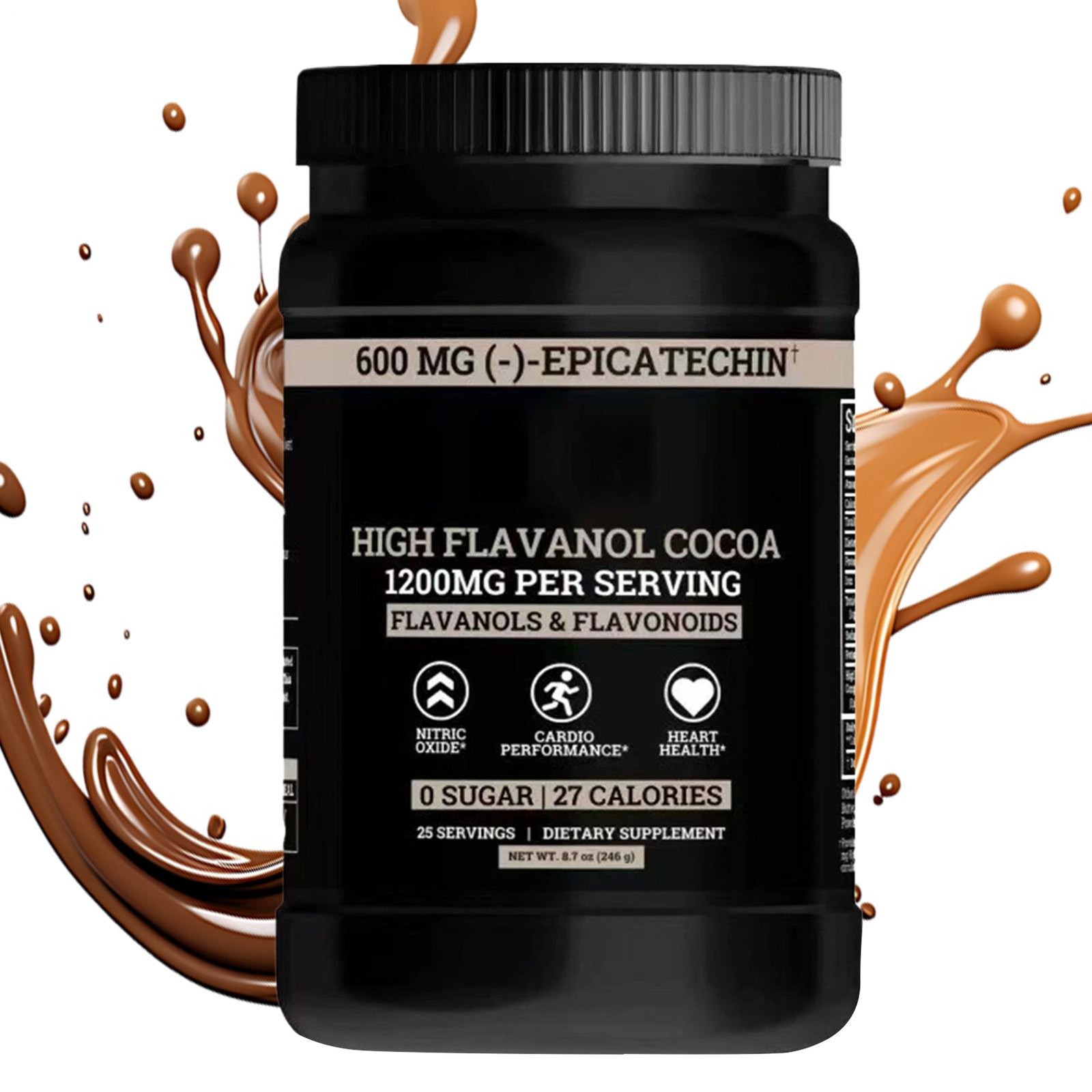 Black Forest elevated Flavanol Cocoa Powder And Flavonoids Supplements 1200mg