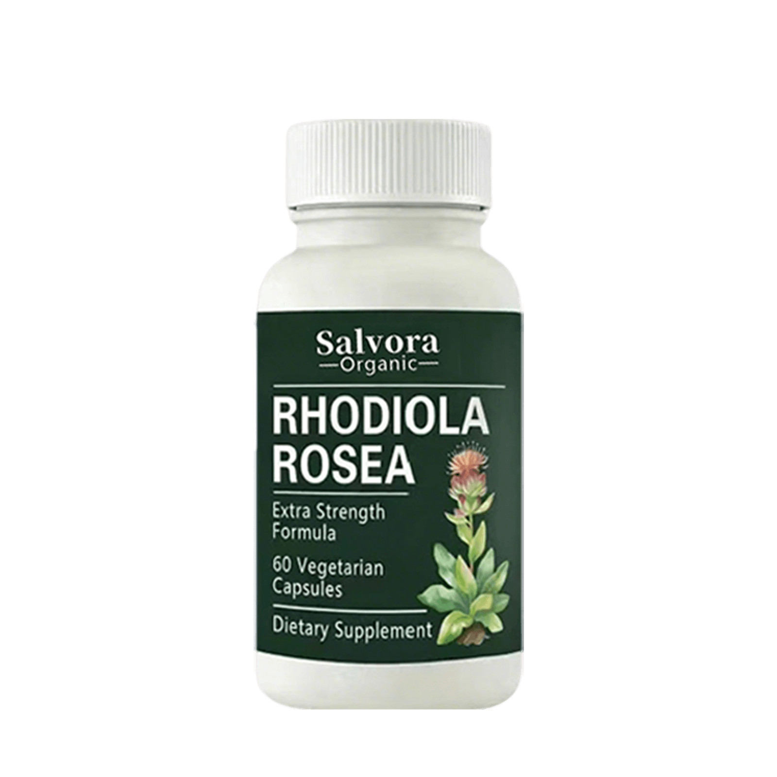Salvora Organic Rhodiola Rosea 60 Capsules Nutrition Health Supplement Capsules*