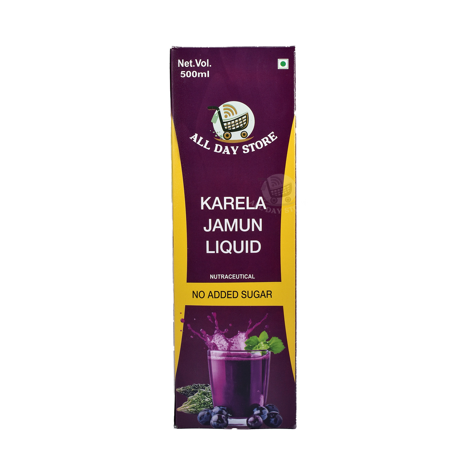 All Day Store Karela Jamun Juice 500ml Natural Herbal Beverage
