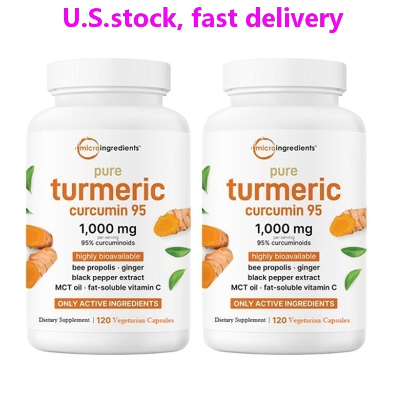2 PACKS Pure Turmeric Curcumin Supplement 1,000mg | 95% Curcuminoids | 120Veggie