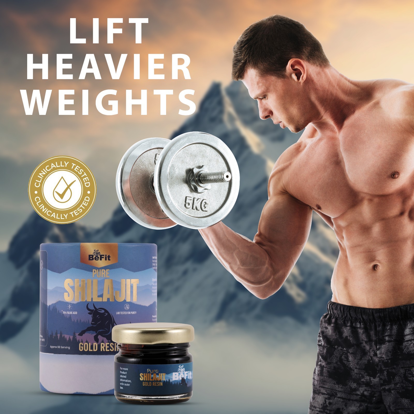 Befit Himalayan Shilajit Soft Resin 20g | Organic 100% Pure | Fulvic Acid