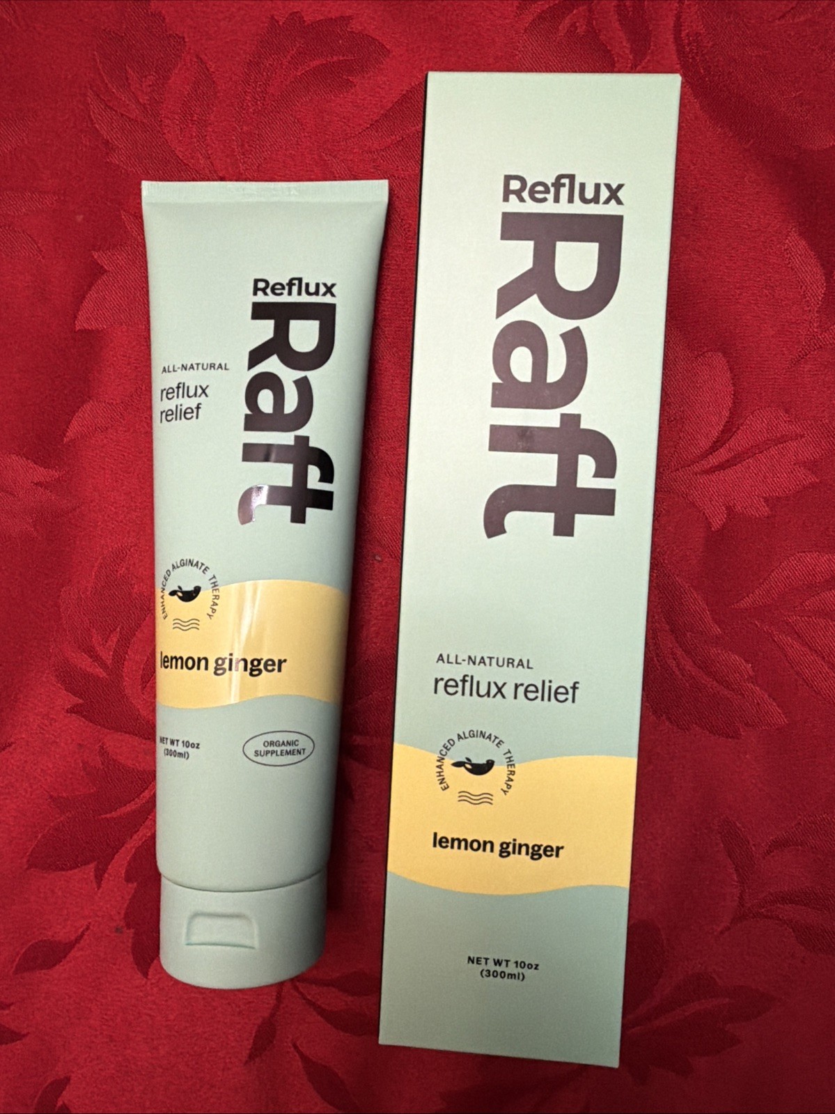 Acid Reflux Therapy with Organic Alginate Lemon Ginger