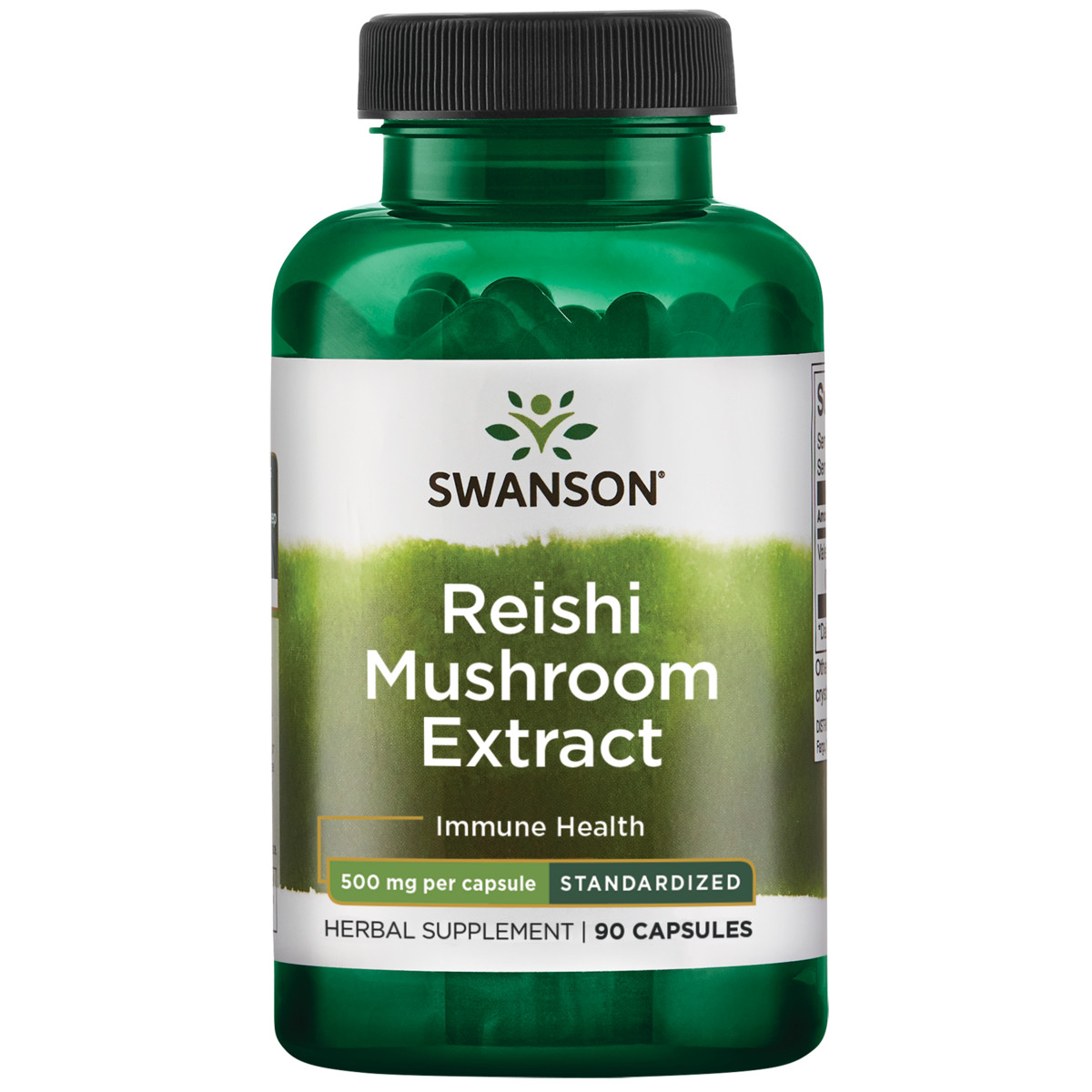 Swanson Reishi Mushroom Extract Standardized to 10% polysaccharides 500 mg 90