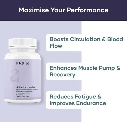 Mars Nitric Oxide Capsules – Free & Fast Shipping – Pack of 1 .