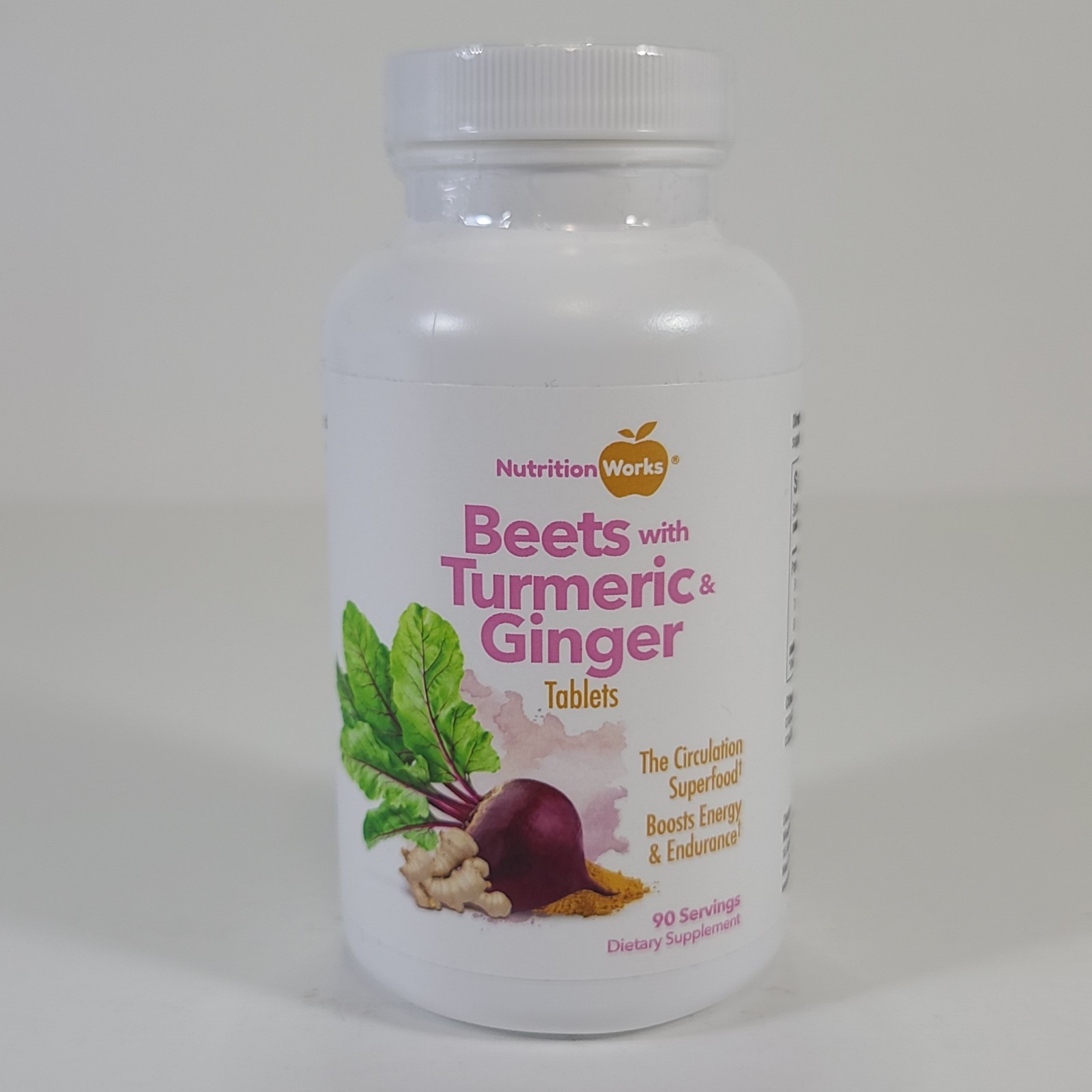 Nutrition Works Beets w/ Turmeric & Ginger Energy & Endurance 90 Tablets 11/2027