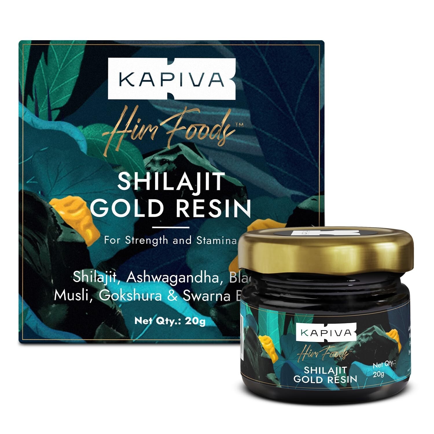 Gold Resin 20g Helps in boosting Stamina Contains 24 Carat Gold 100% Ayurvedic