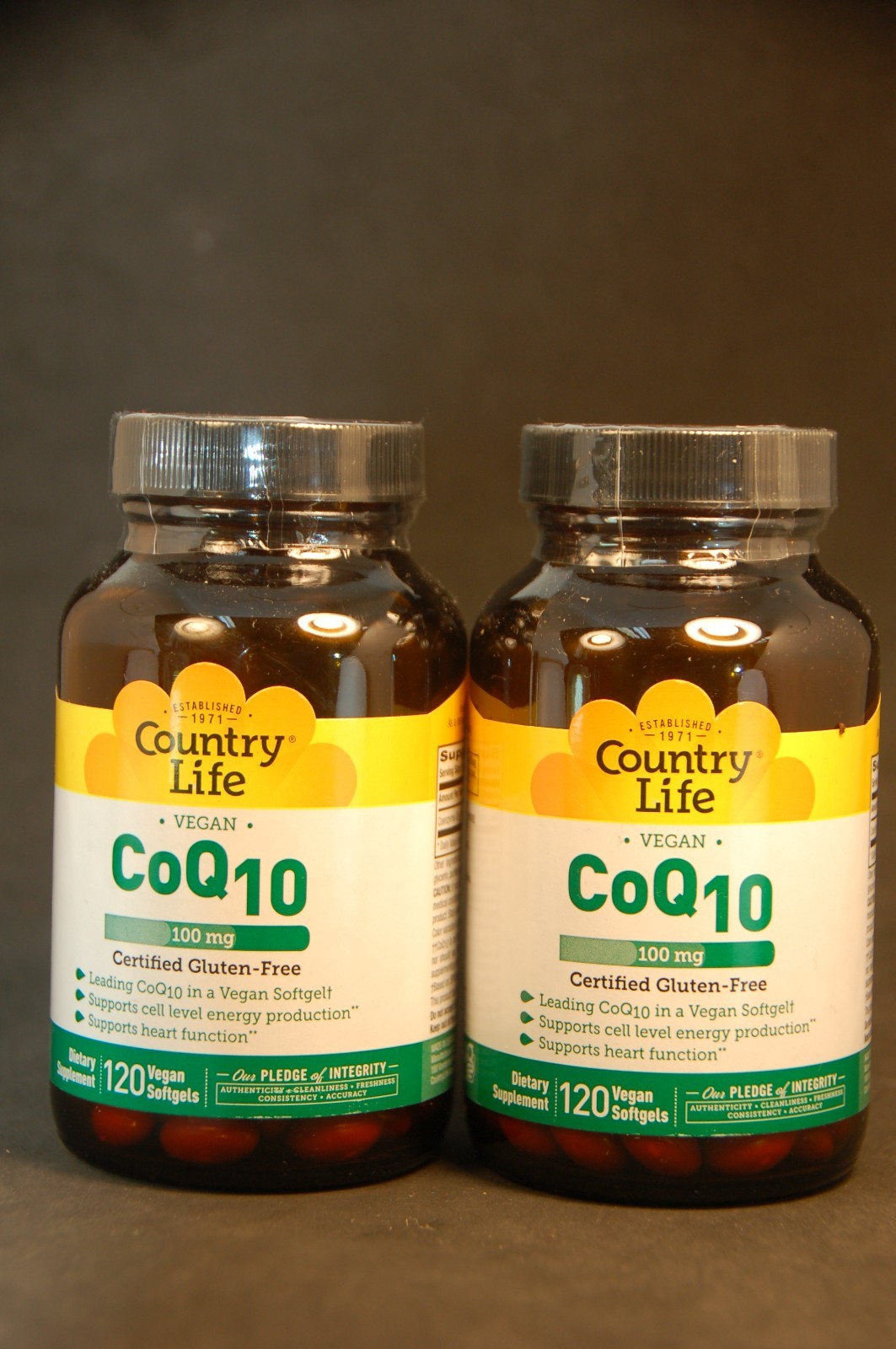 Country Life Vegan CoQ10 120×2= 240 Vegan Softgels
