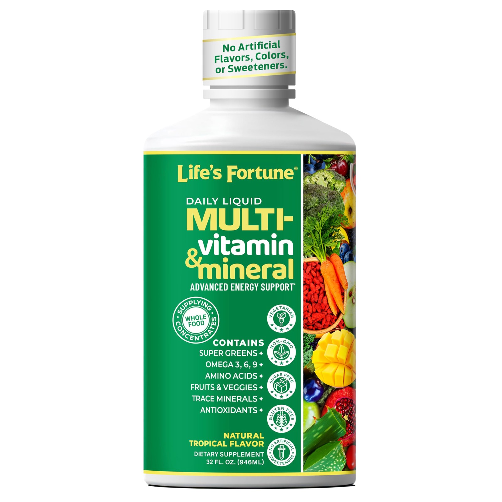 Life’s Fortune Liquid Multivitamin for Adults and Seniors – Fast Absorption V…