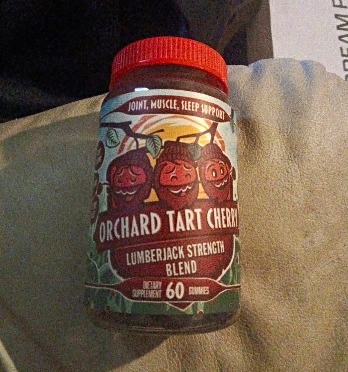 Hippie Farms Orchard Tart Cherry Lumberjack Strength Blend Gummies 60 Count