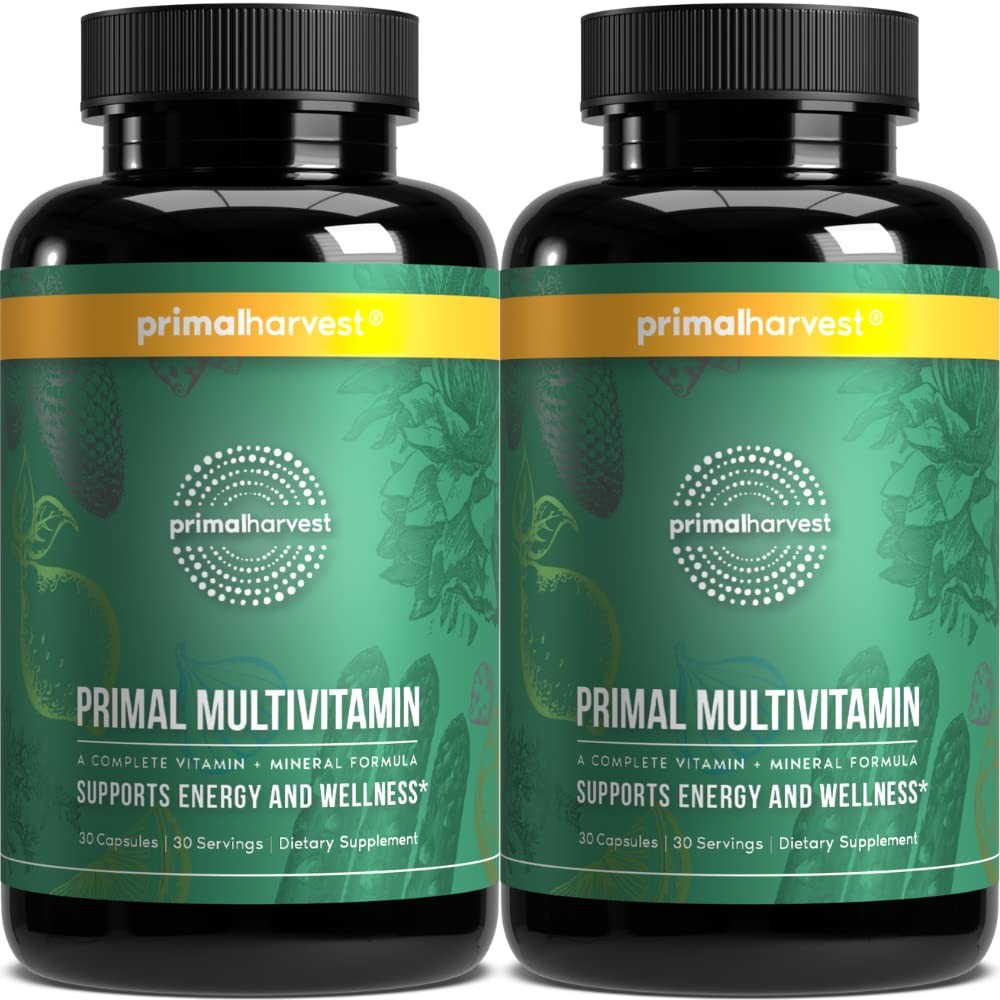 Primal Harvest Multivitamin – Daily Multi-Vitamin 30 Count (Pack of 2)