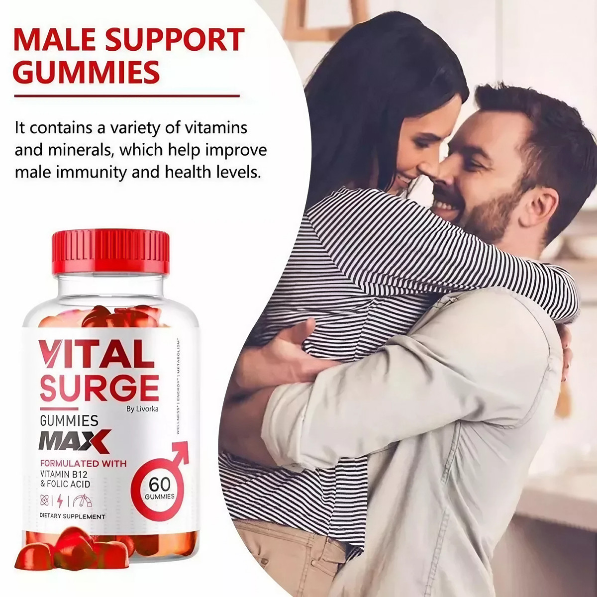 Vital Surge Male Mummy Maximum potency Life Surge Advanced Formula 60 pieces-