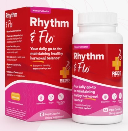 Redd Remedies – Rhythm & Flo™ 60 Vegan Capsules, by Redd Remedies