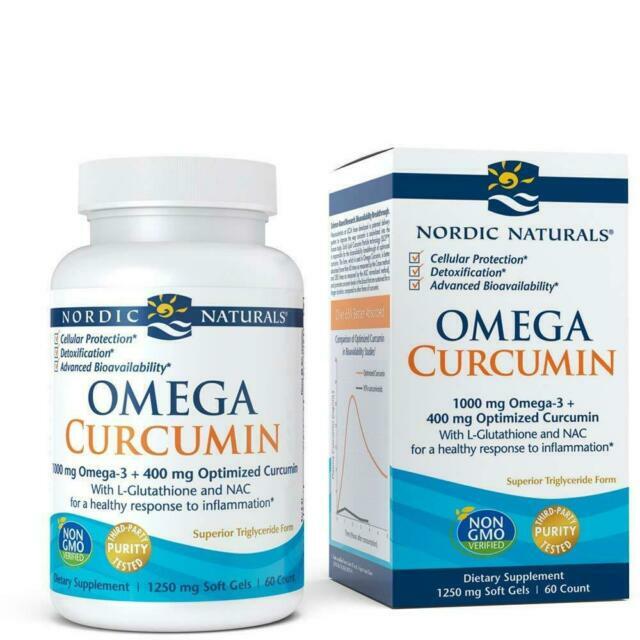 Nordic Naturals Omega Curcumin – 60 Soft Gels EXP 01/28
