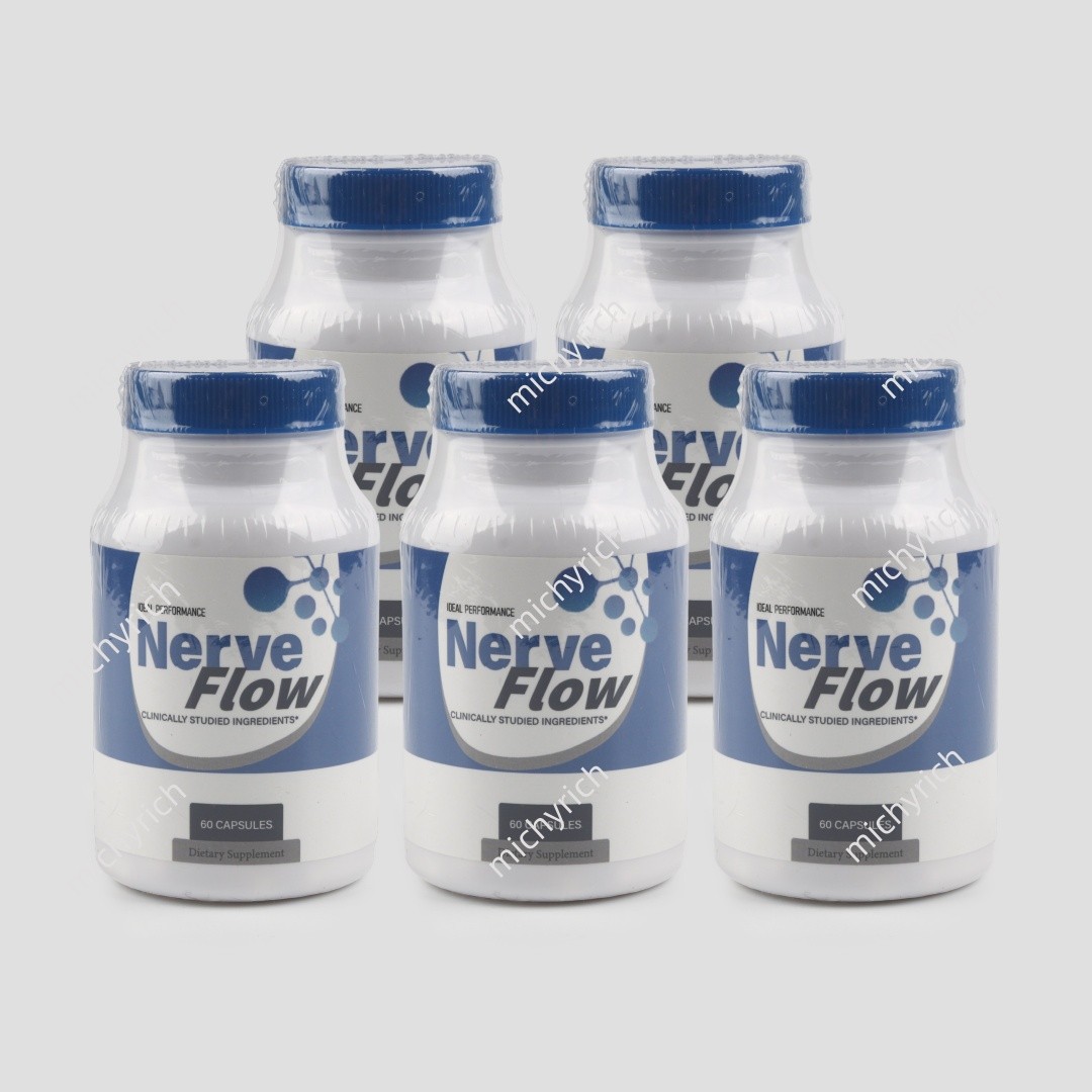 1-5 pack Nerve Flow Capsules, Max Strength, NerveFlow All Natural Supplement NEW