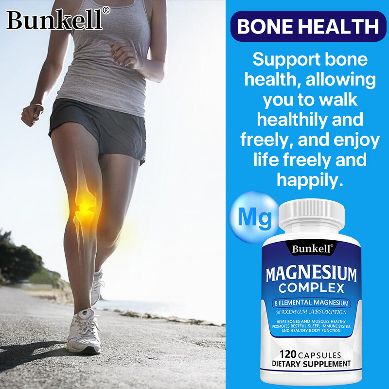 Magnesium Complex Supplement 8 Elemental Magnesium 1000mg – Maximum Absorption
