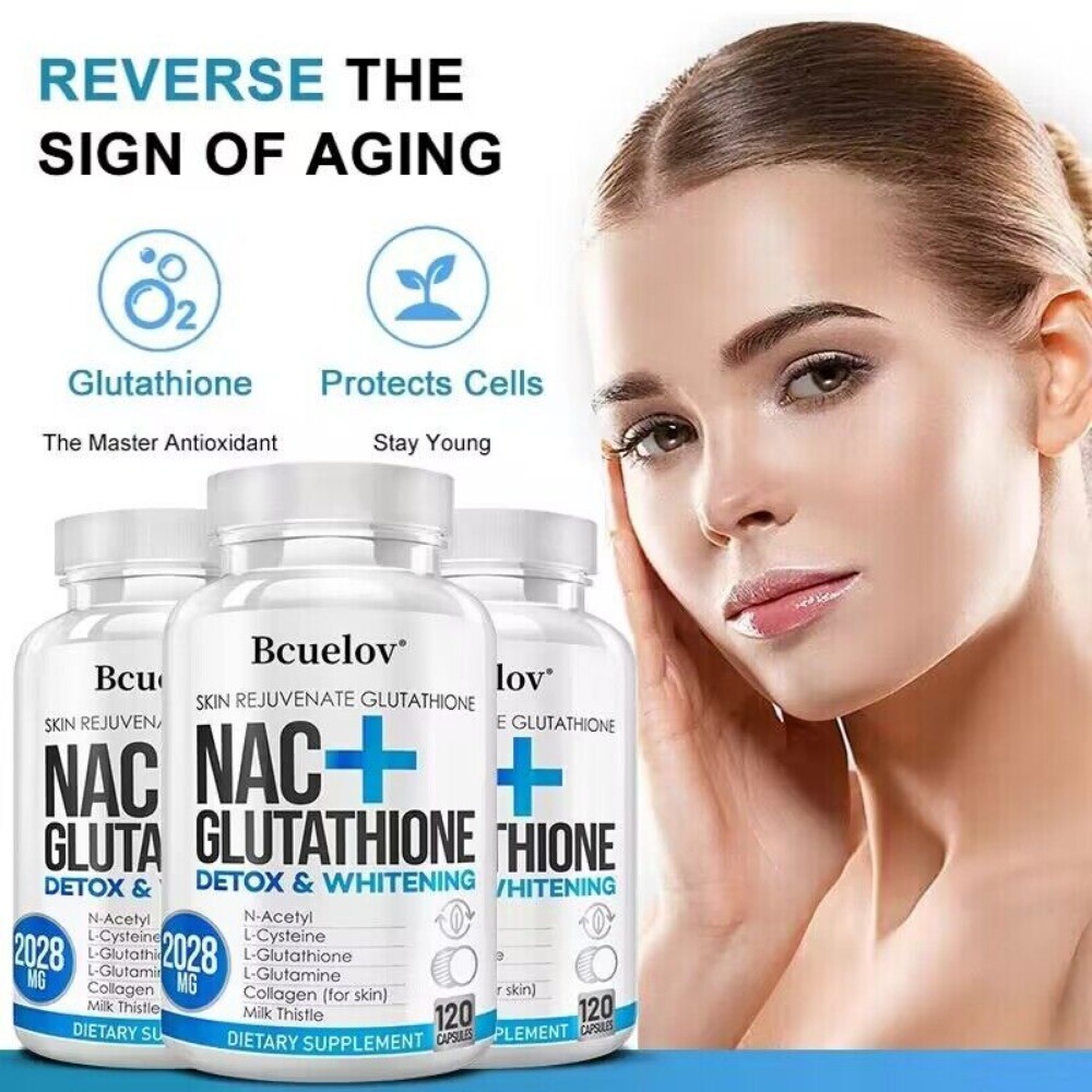 NAC N-Acetyl-Cysteine + Glutathione 2028mg | Antioxidant Supplement