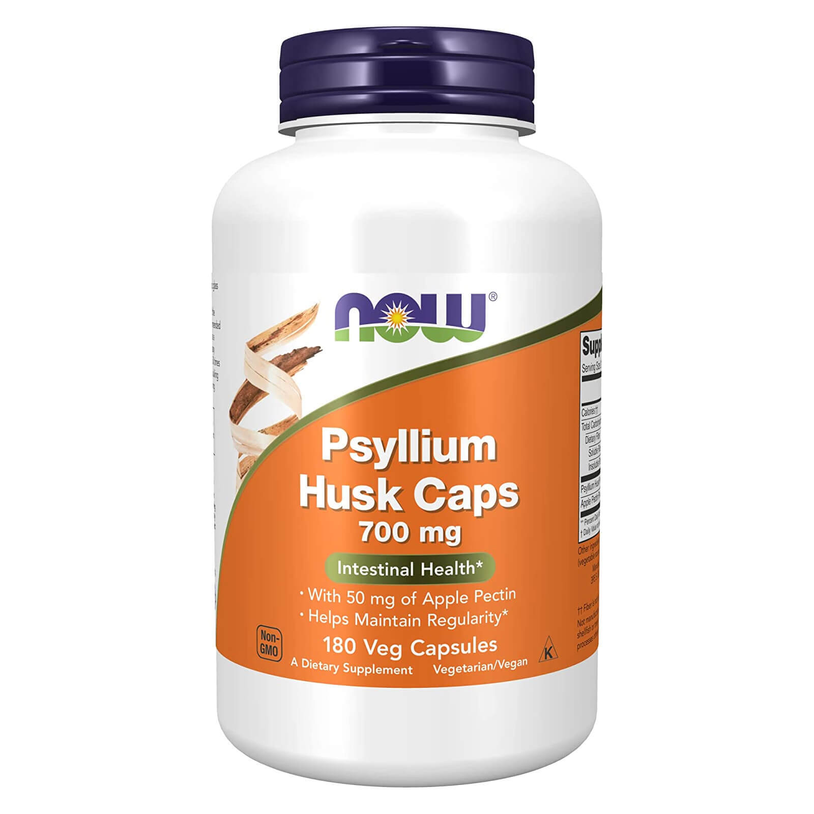 NOW FOODS Psyllium Husk 700 mg 180 Veg Capsules