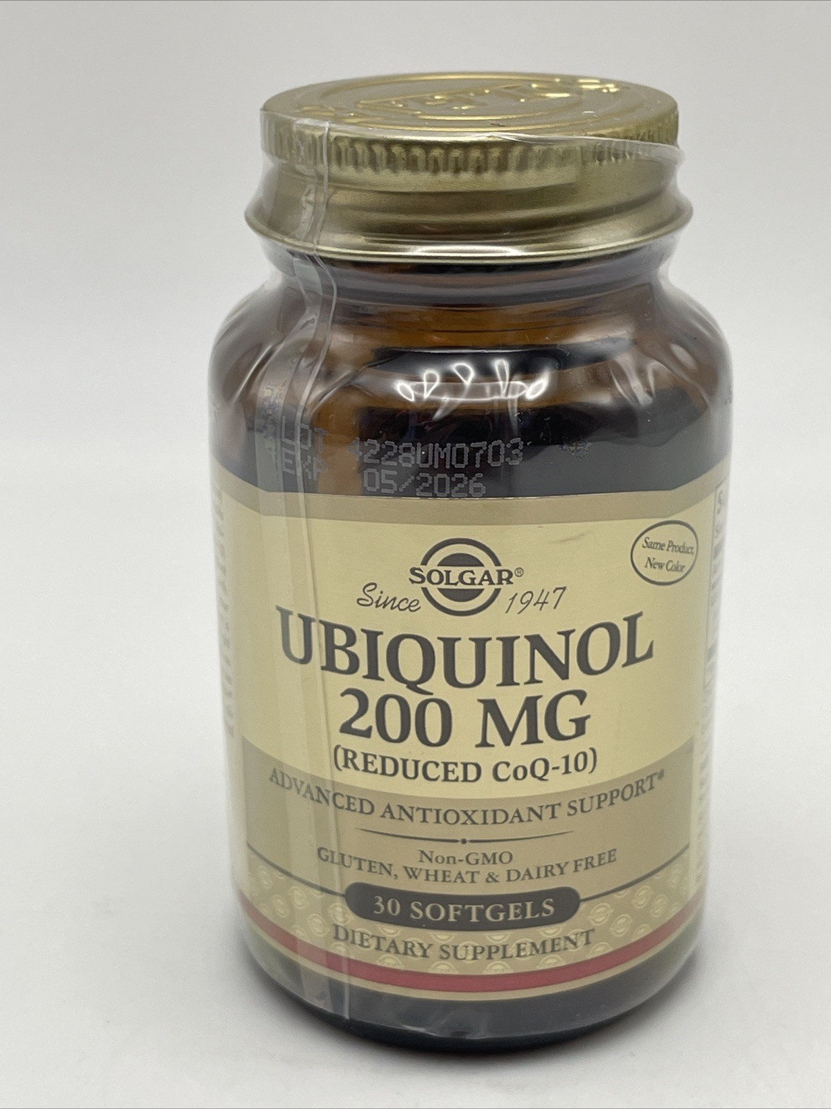 Solgar Ubiquinol 200 mg Reduced CoQ-10 30 Softgels Exp 05/26