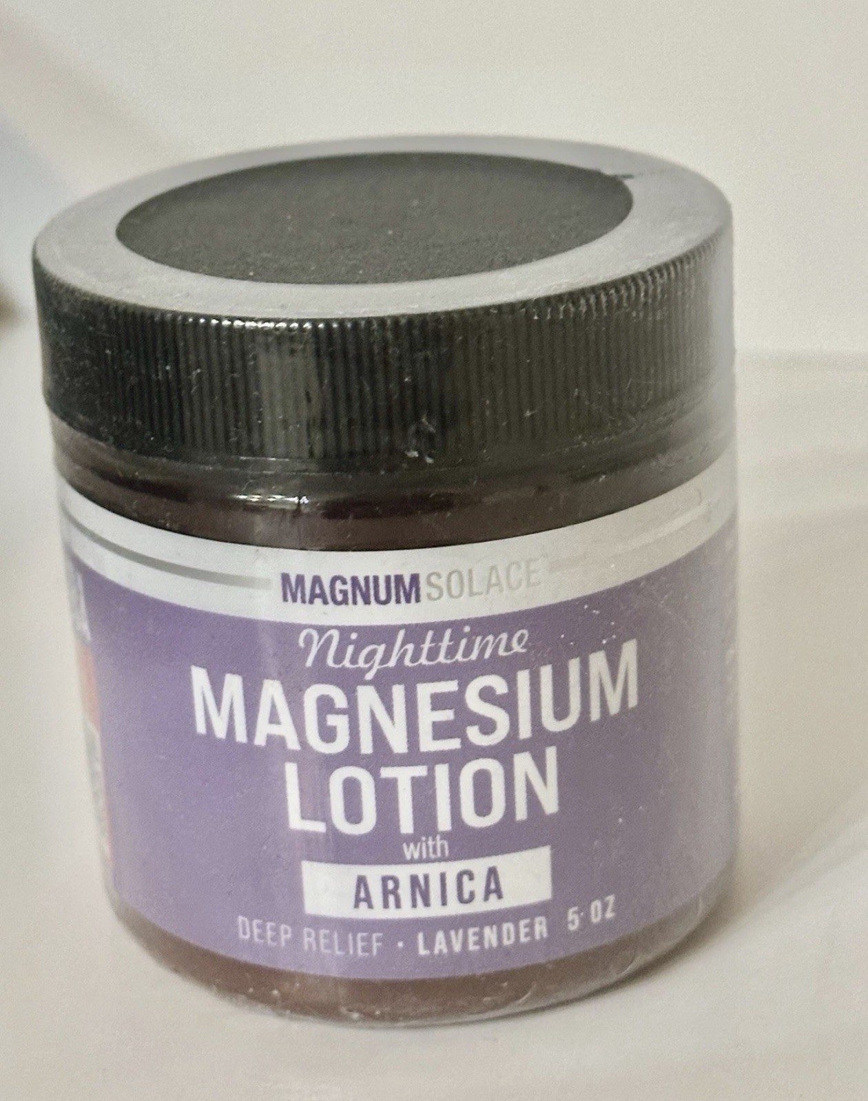 Brand New Sealed Magnum Solace Nighttime Magnesium Lotion with Arnica, 5 oz
