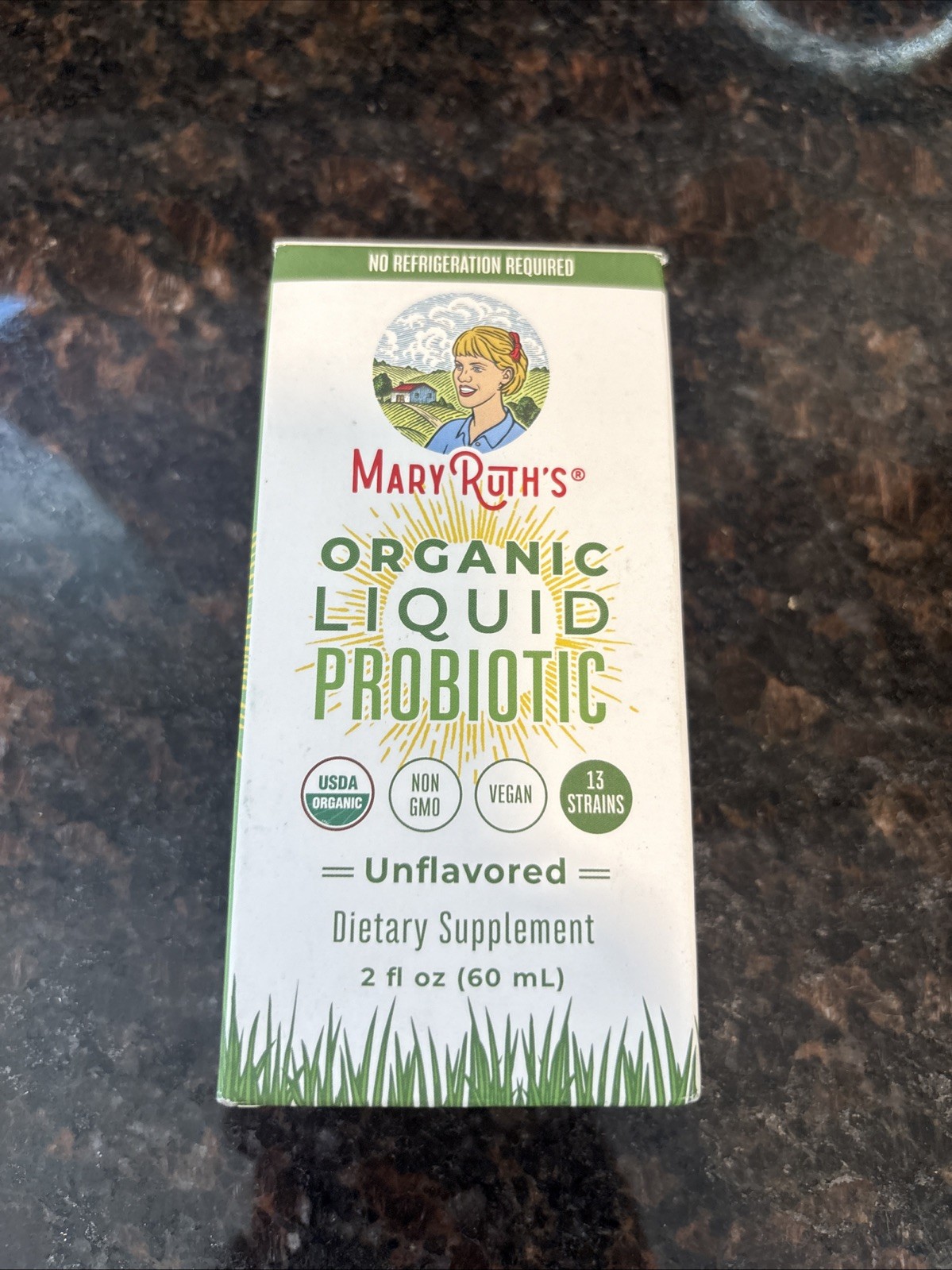 Mary Ruth’s Organic Liquid Probiotic Unflavored 2 fl oz New Sealed 6/2027