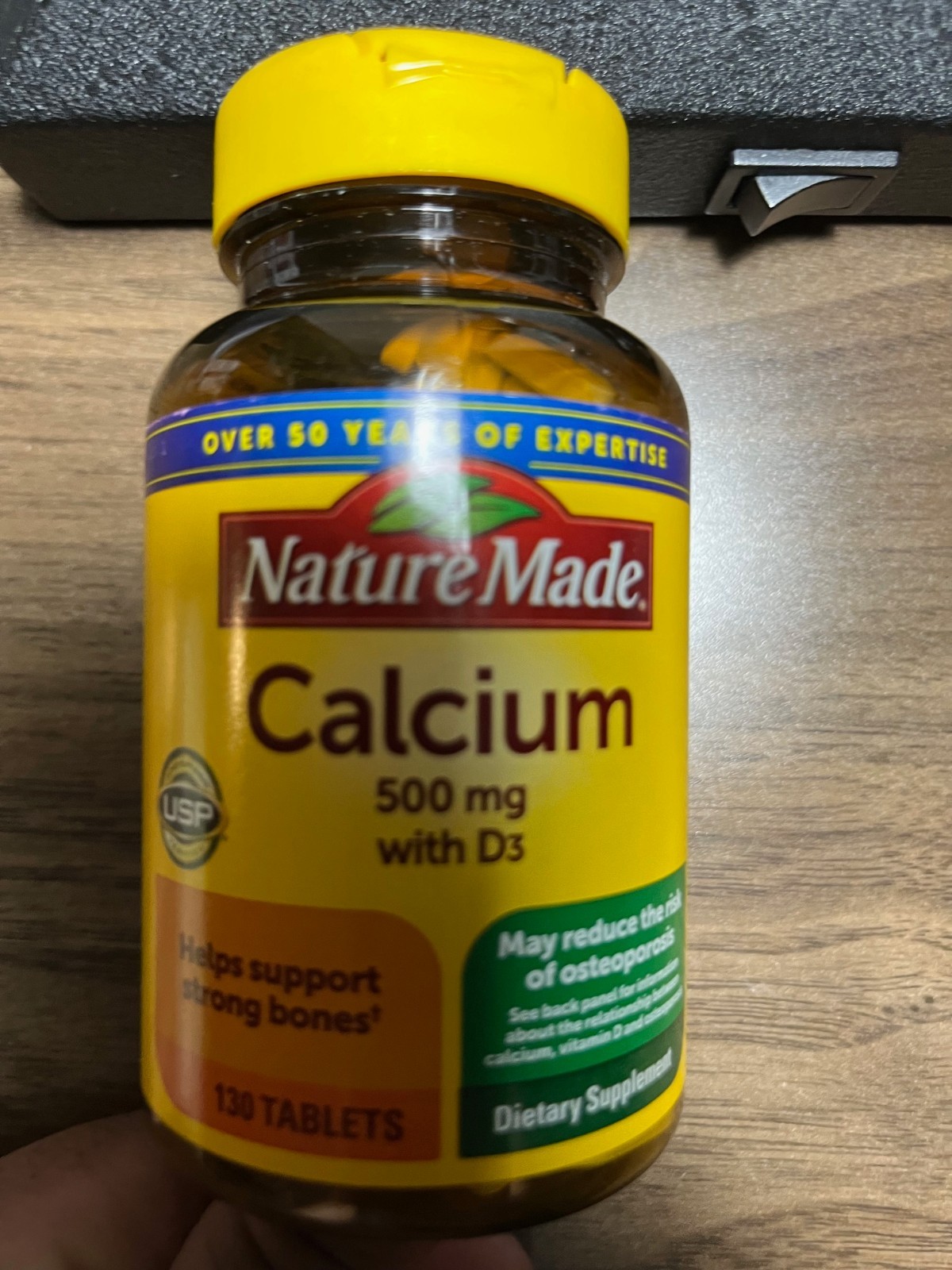 naturemade calcium 500 mg with D3 130 tablets exp. 4/2026