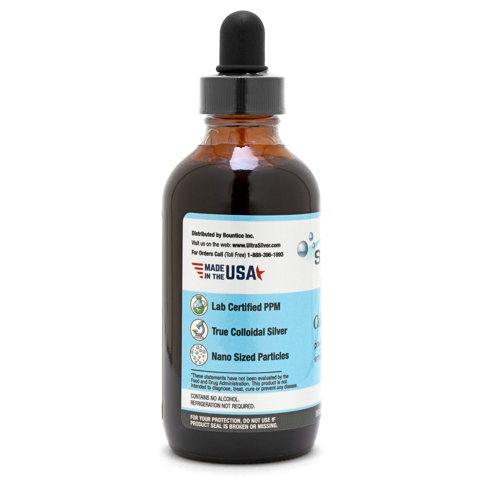 Ultra Silver Colloidal Silver 500 PPM 4oz For Immune Support – Plata Coloidal