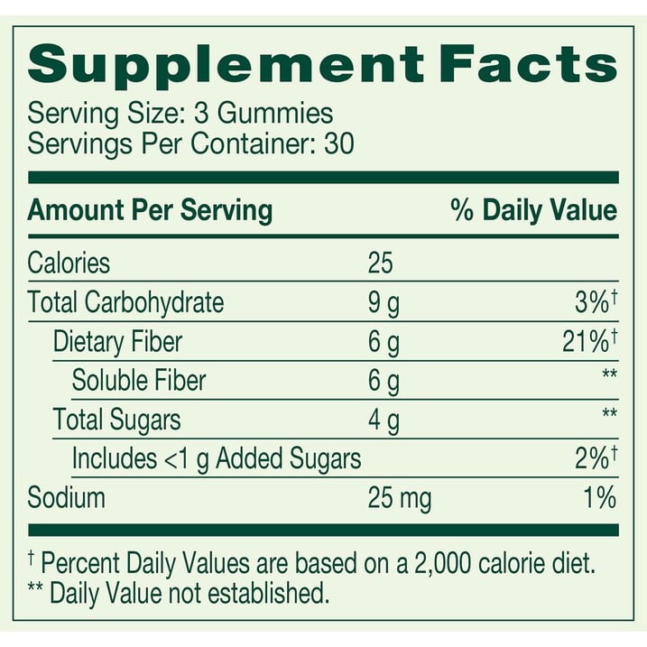 Spring Valley Adult Daily Fiber Dietary Supplement, 90 Gummies