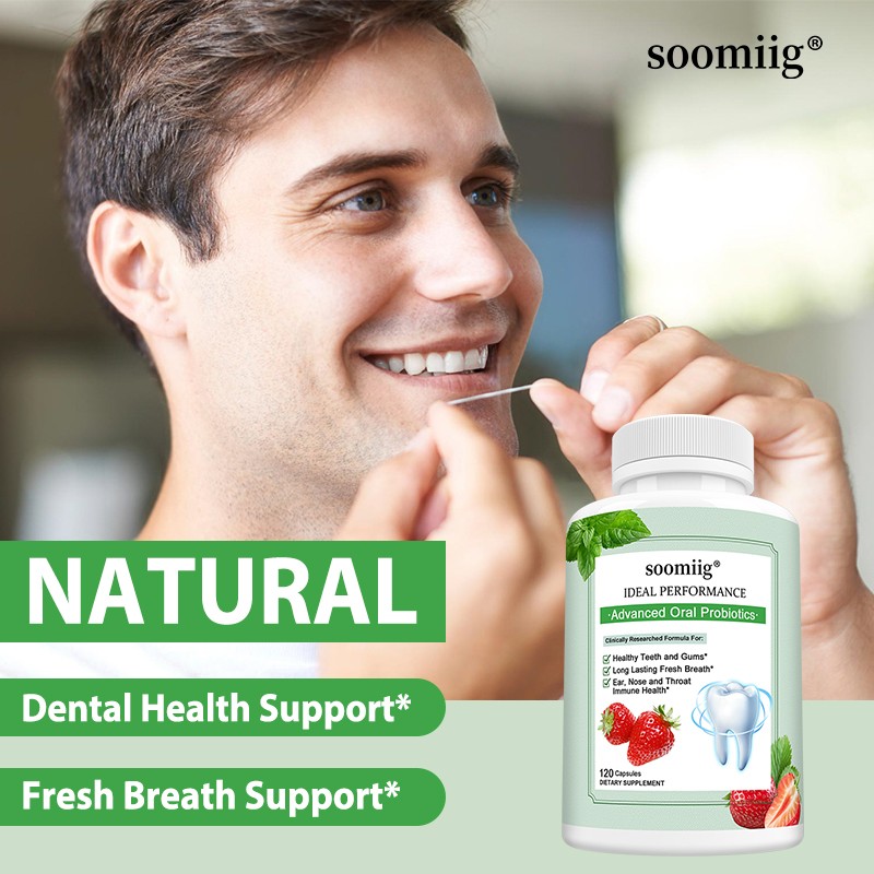 Oral Probiotic Supplement Restore Healthy Teeth And Gums Fight Bad Breath 120 Ct