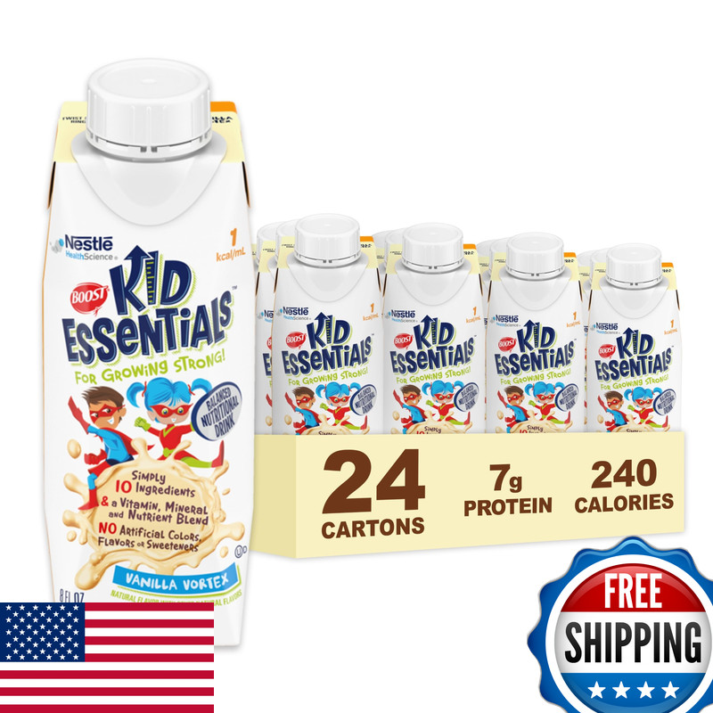 Boost Kid Essentials 1.0 Vanilla Vortex 24 X 8 Fl Oz Carton