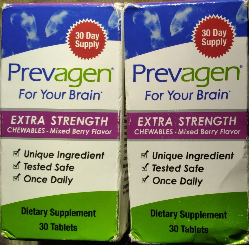 2 AUTH PREVAGEN EXTRA STRENGTH CHEWABLE BRAIN HEALTH SUPPLEMENT 30 X2 60 TABLETS