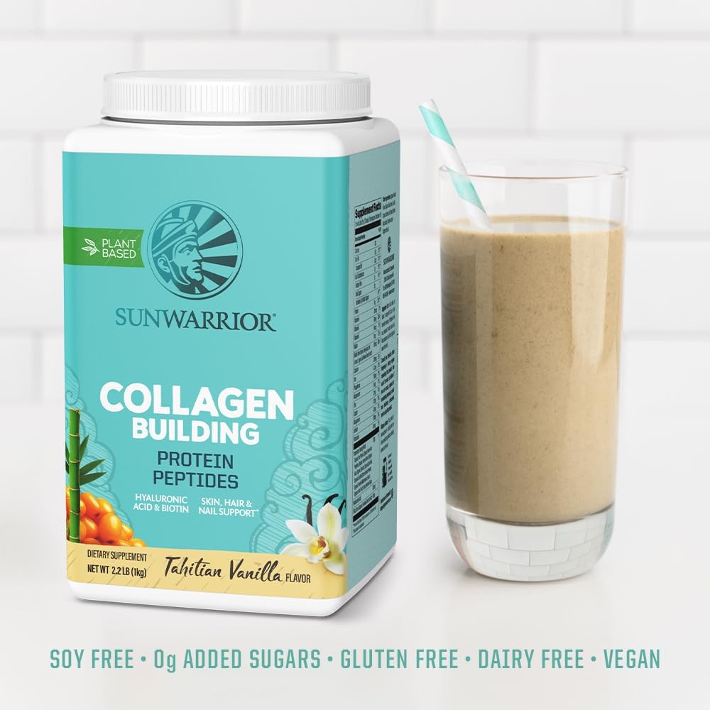 Sunwarrior Collagen Peptides Building Powder | Vegan Collagen for Women Plant…
