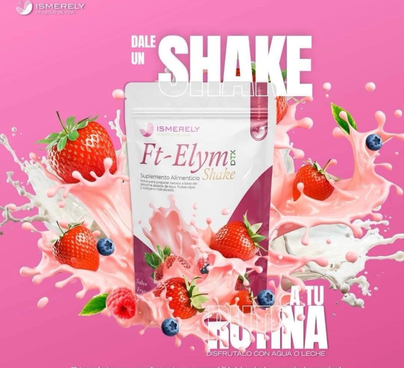 Ft-Elym DTX Shake Base D Quinoa Avena Colageno Hidrolizado Calcio Magnesio Zinc