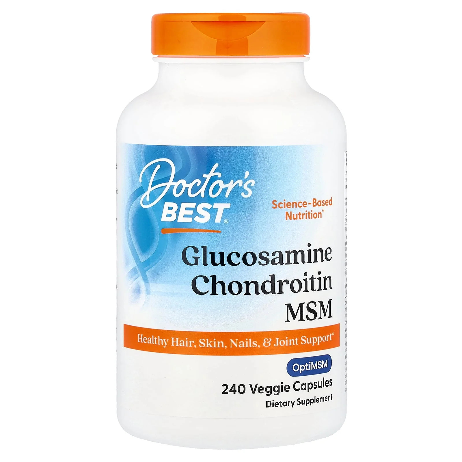 2 X Doctor’s Best, Glucosamine Chondroitin MSM with OptiMSM�, 240 Veggie Capsul