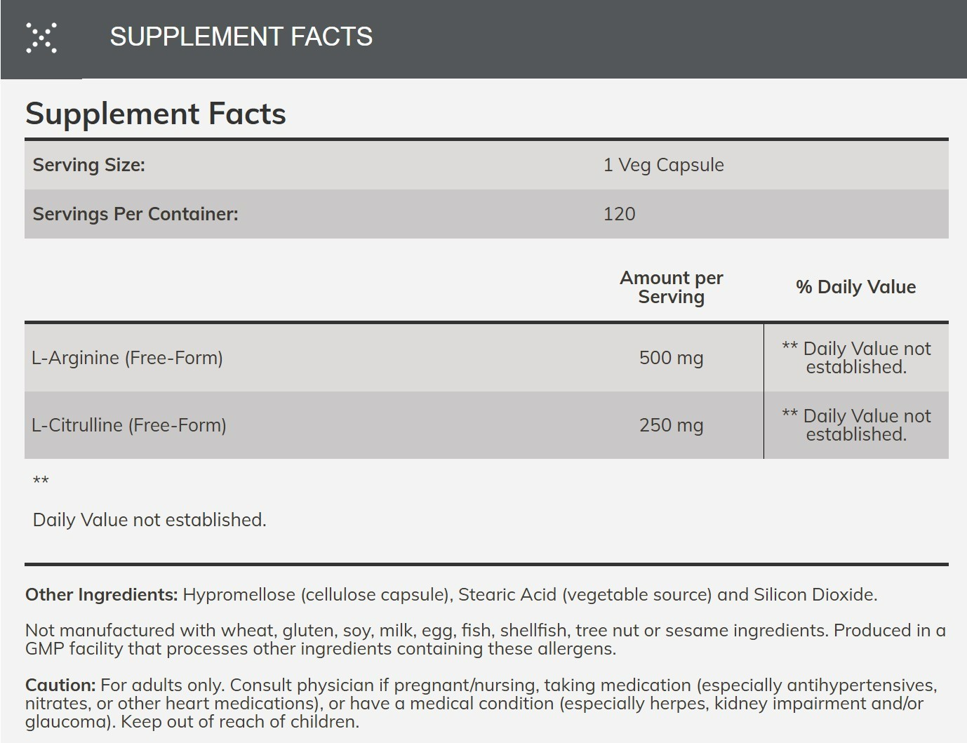 Now Foods Arginine & Citrulline 500/250 120 Caps Maintain Muscle