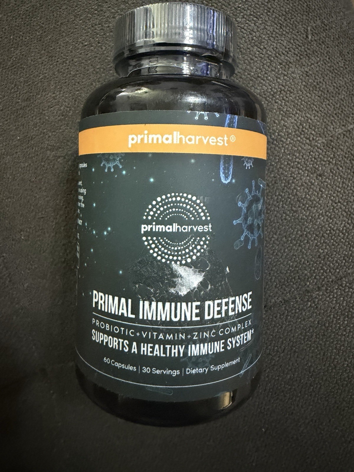Primal Harvest Immune Defense 10-in-1 Capsules, Probiotic+Vitamin+Zinc, (30ct)