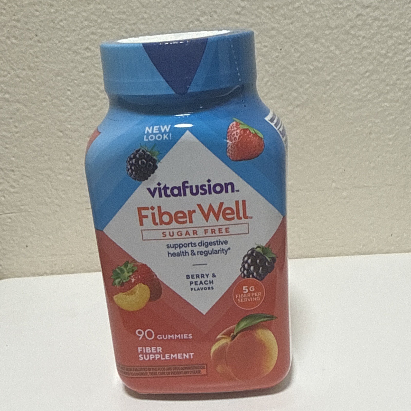 vitafusion Fiber Well 90 Pieces Sugar Free Gummies Fiber Supplement