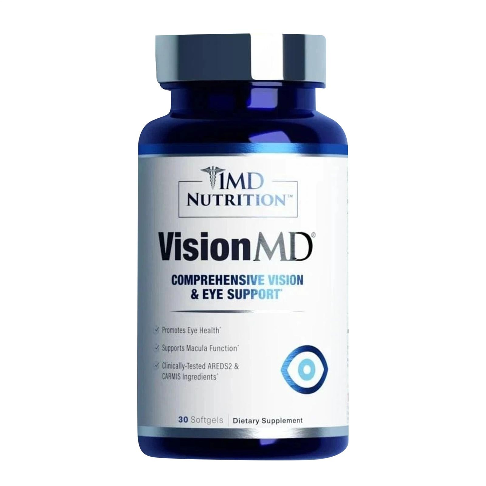 Enhanced 1MD Nutrition Vision MD Eye Vitamin CARMIS – Eye Supplement – 30 Softge