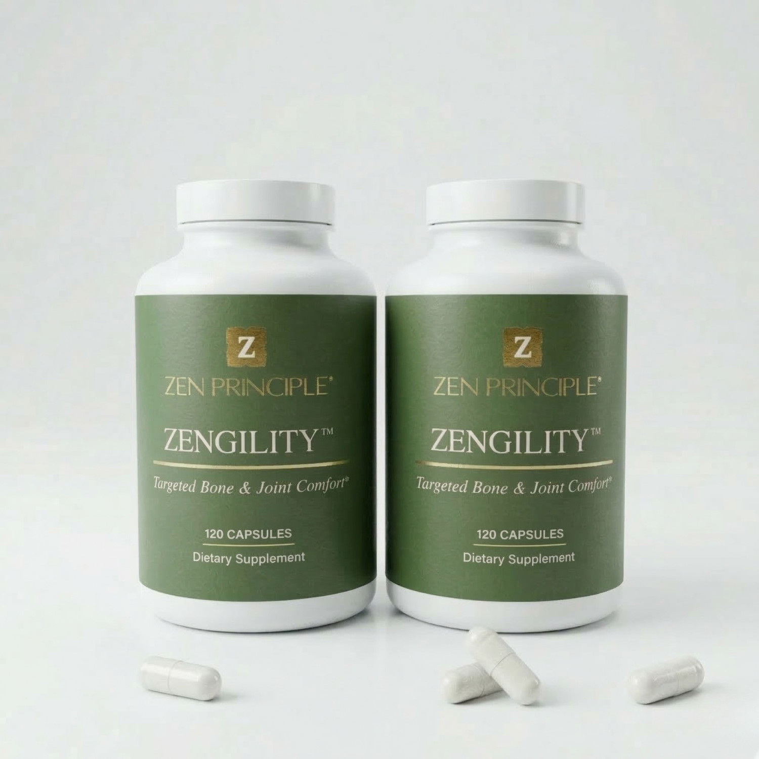 Zen Principle Zengility® Bone & Joint Health Supplement – 240 Capsules.