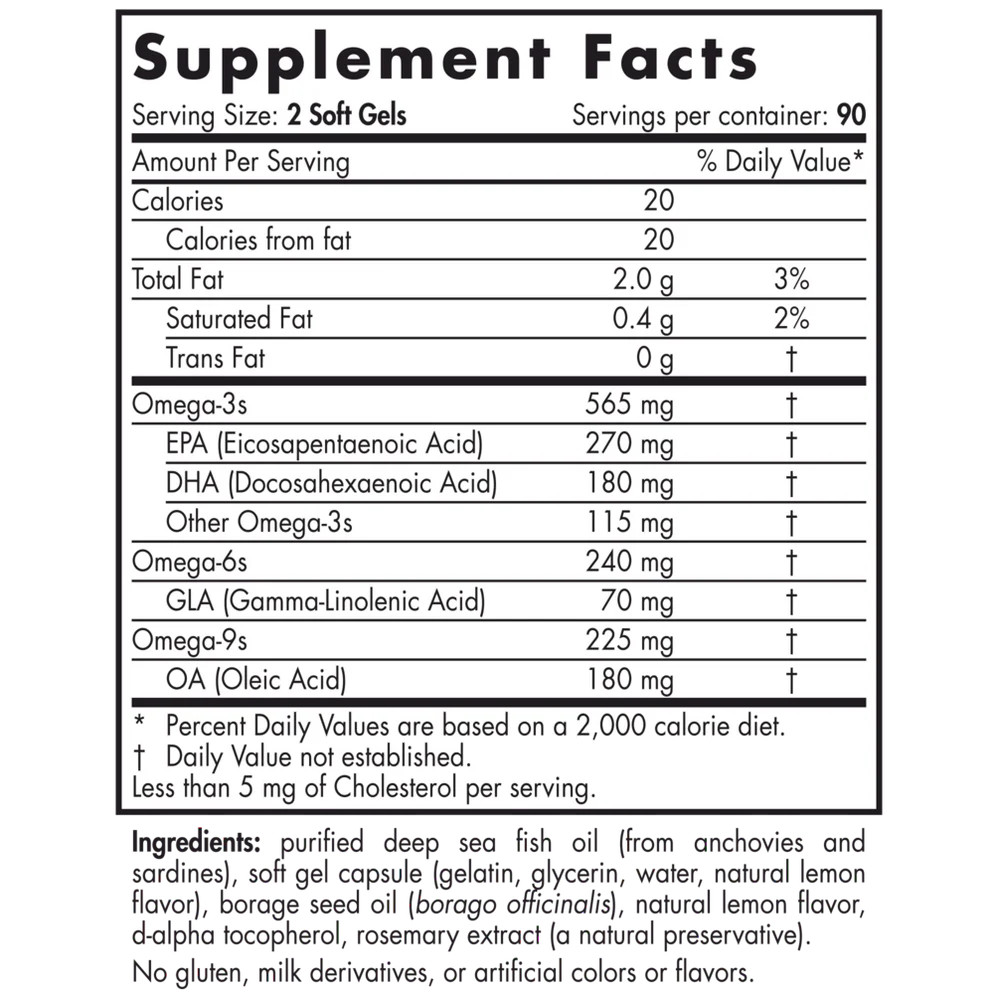 Nordic Naturals ProEFA-3.6.9 Support Healthy Skin | 180 Soft Gels | EXP 6/2027