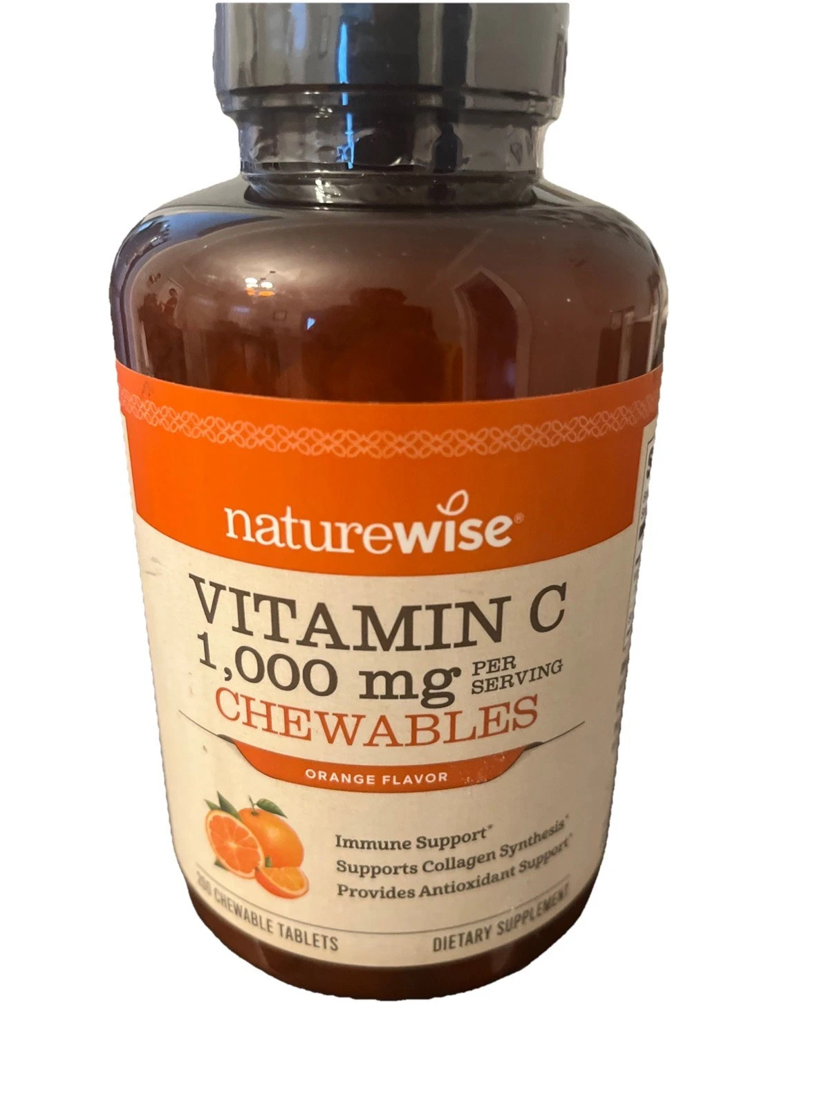 Naturewise Vitamin C 1000 Mg Per Serving, Chewables, Orange Flavor Exp: 6/27