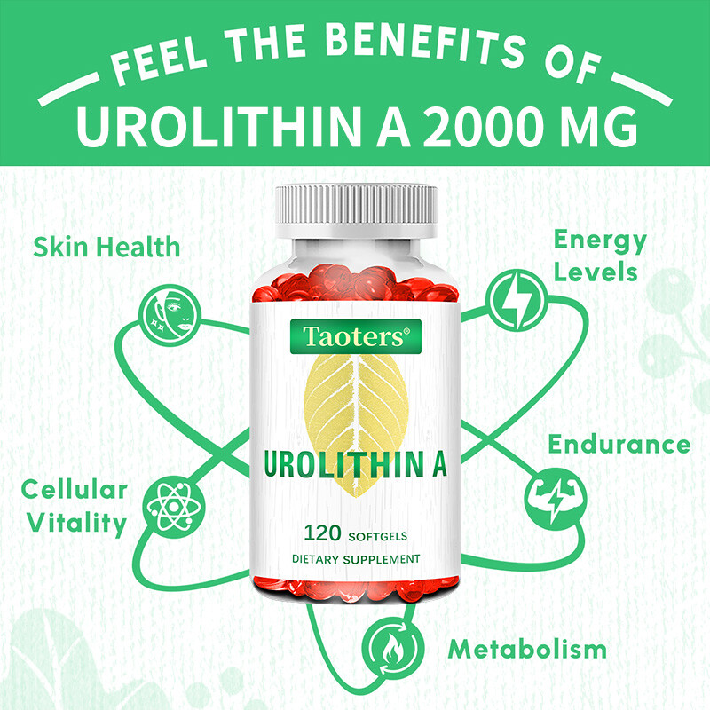 Urolithin a Supplement 2000Mg – Cellular Energy, Muscle Strength 30 To 120 Caps