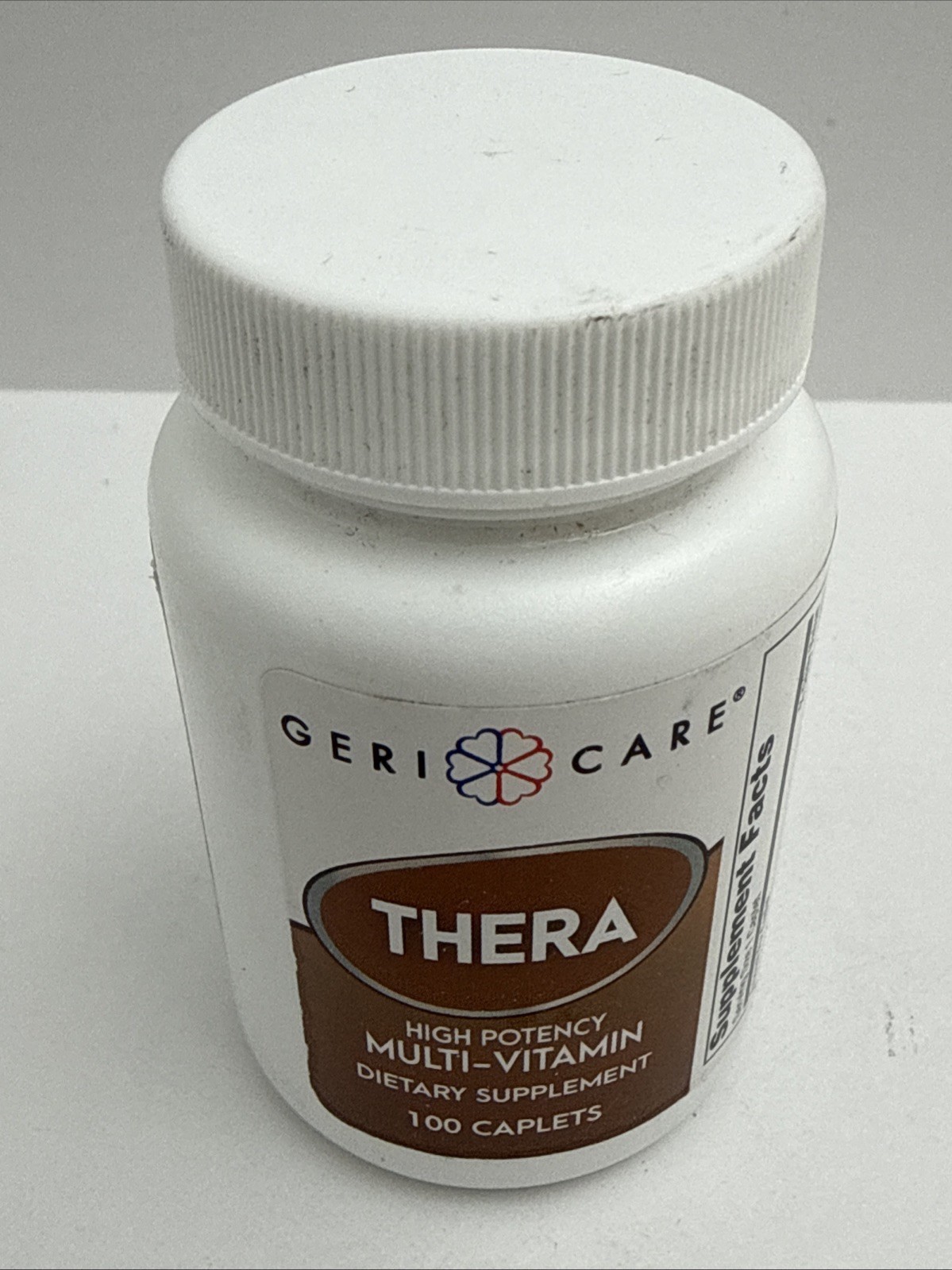 GeriCare Thera High Potency Multivitamin Nutritional Supplement 100 Caps BB 3/27