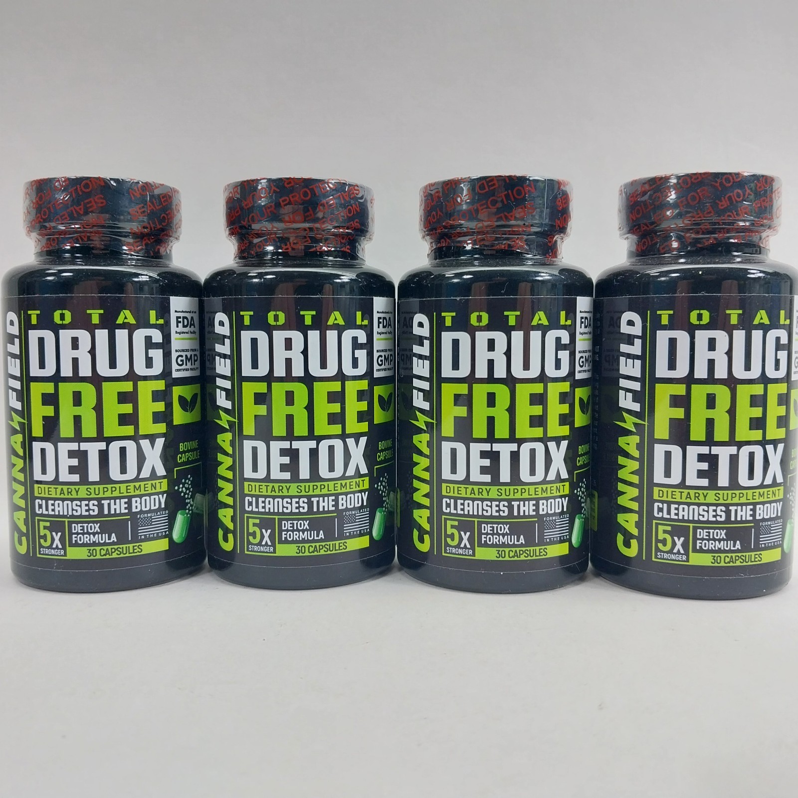 4x Canna Field Total Drug Free Detox Dietary Supplement.