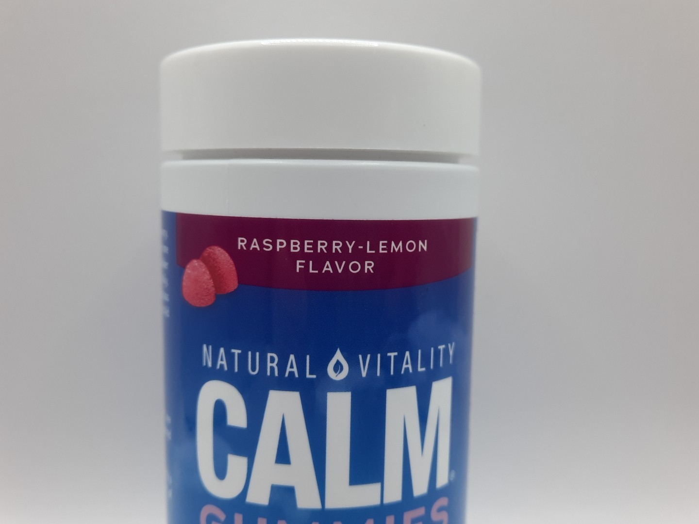 Natural Vitality Calm Gummies Magnesium Supplement Raspberry-Lemon 60ct E: 04/27
