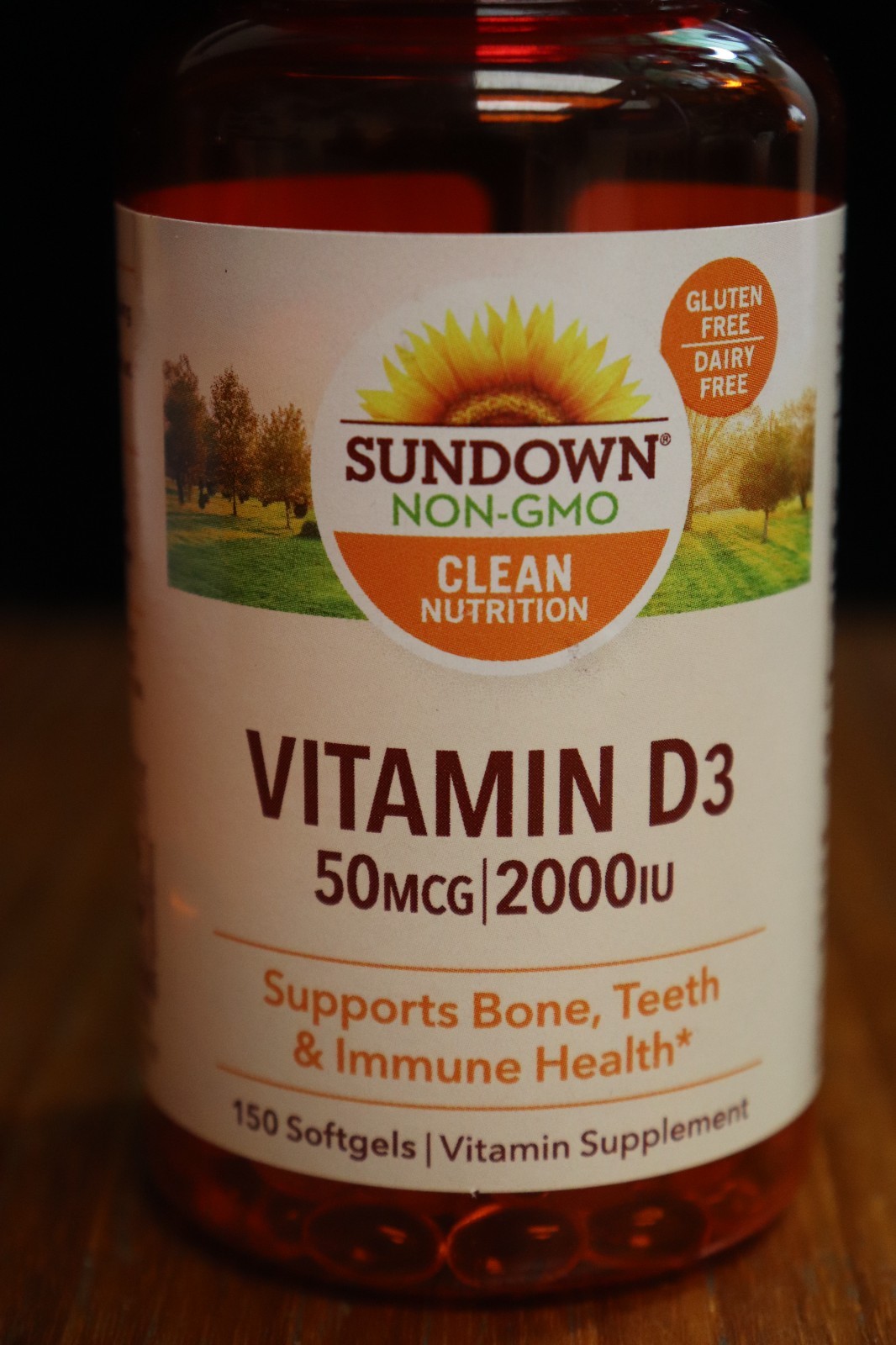 150 SoftGels Sundown Super Potency Vitamin D3 50mcg 2000IU Bones Immunity 06/26