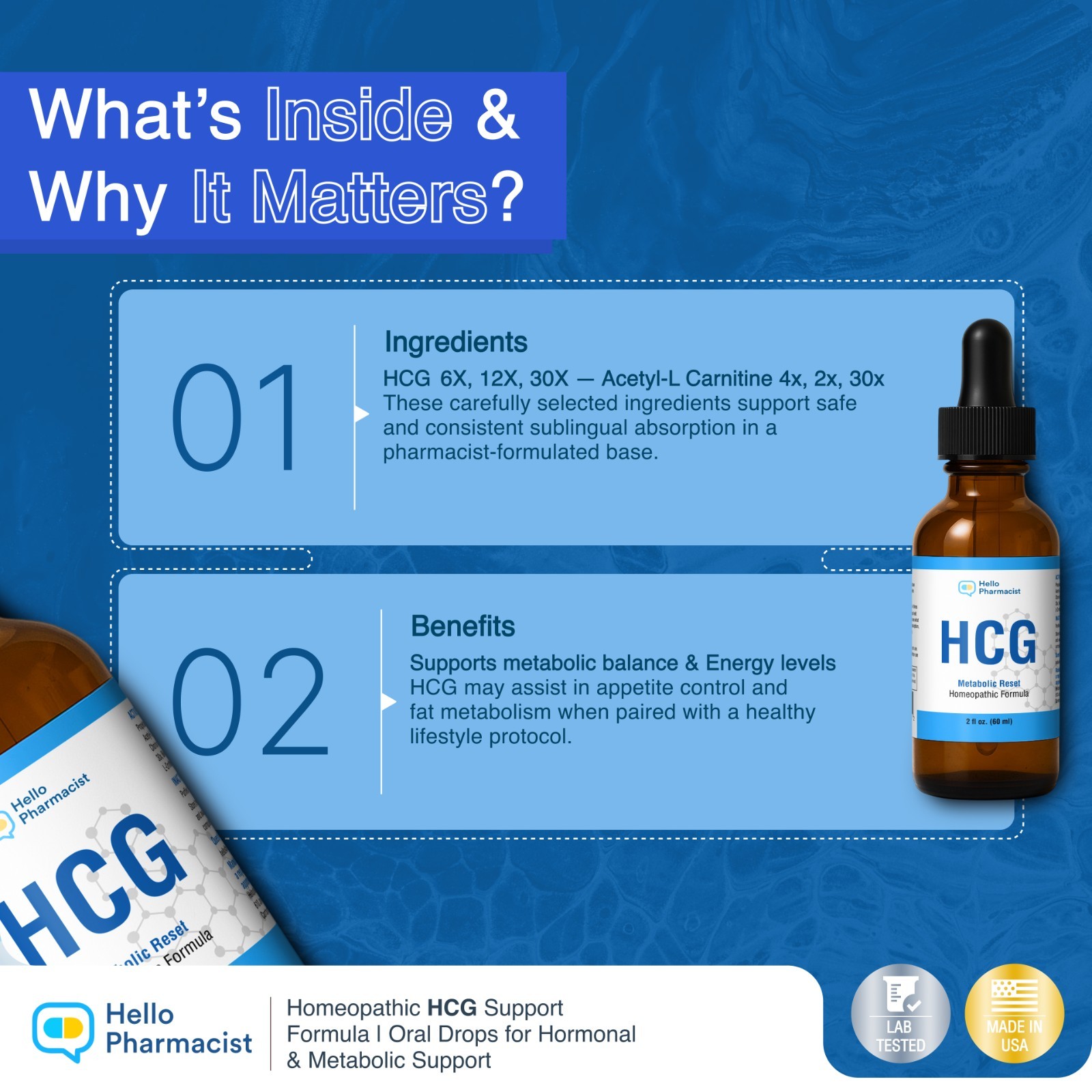 Hellopharmacist hcg-metabolic reset diet drops weight management supplement 2oz