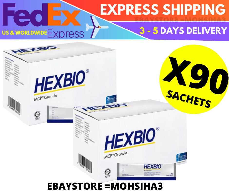 2 X HEXBIO Probiotic Granule 3g (45’s) For Constipation & Diarrhea FAST SHIPPING