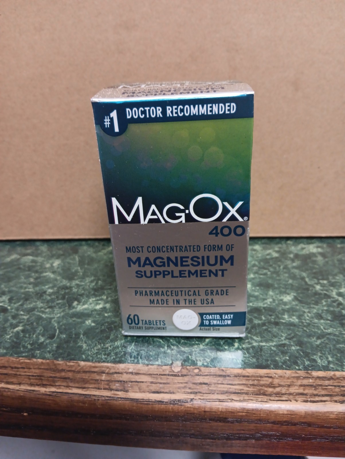 Mag-Ox 400 Most Concentrated Form of Magnesium Supplement 60 tabs Exp. 7/26