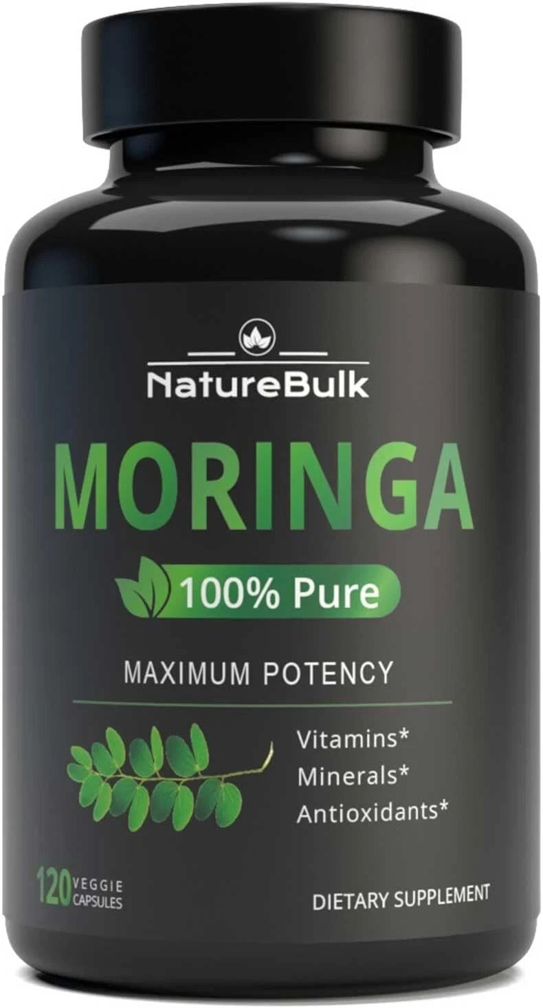 Moringa Oleifera Leaf 120 Vegan Capsules | 880mg Energy & Immunity Support | …