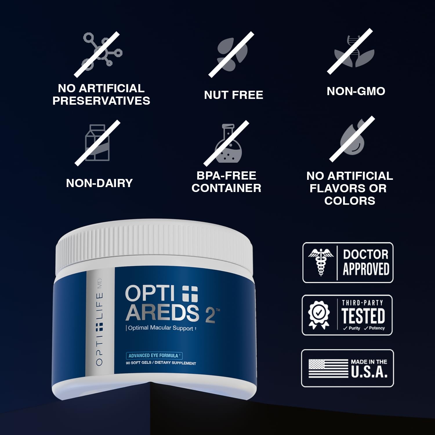Opti + AREDS 2 Supplements | Vision Eye Health Supplements for Adults | Incl…